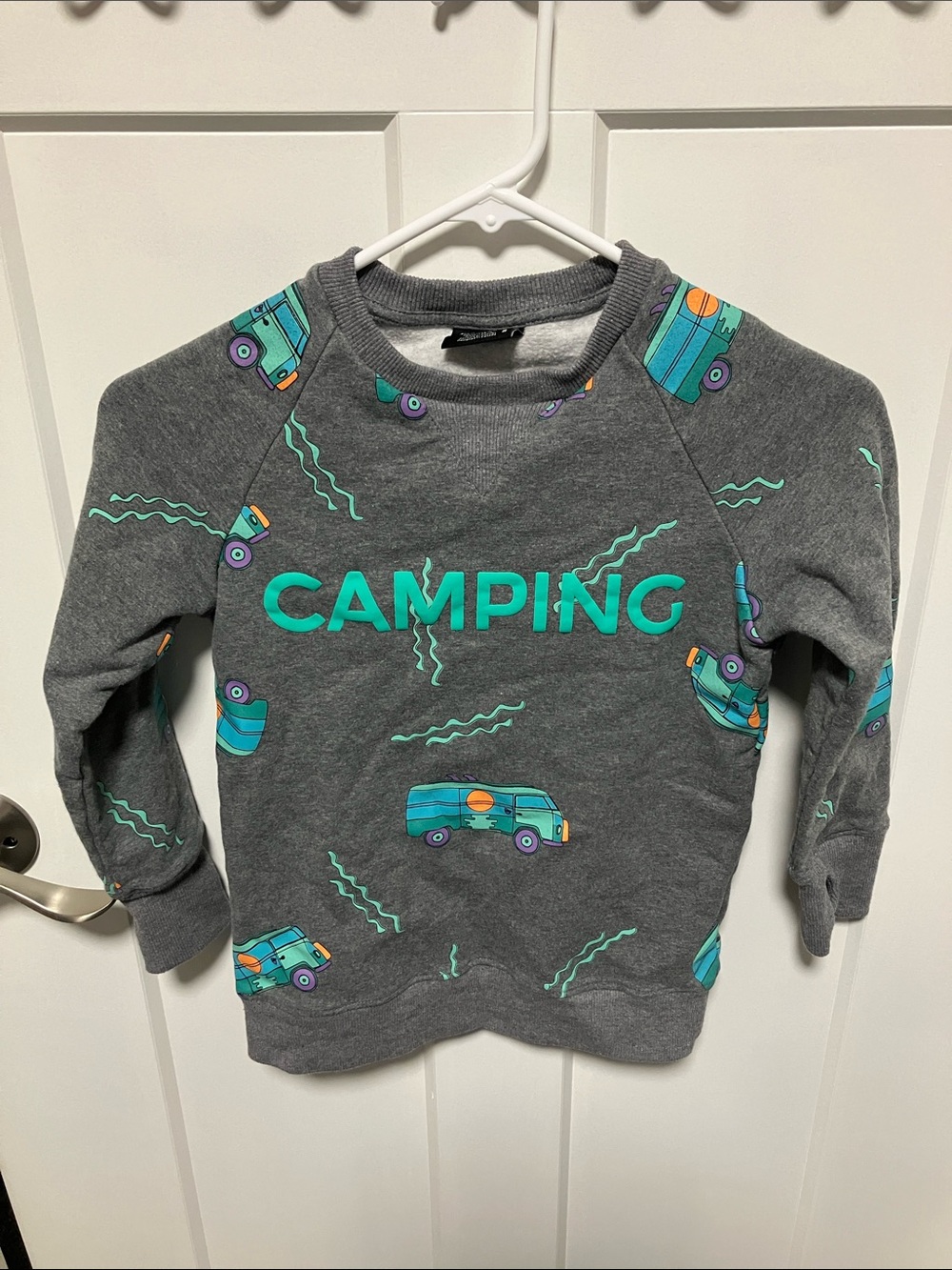 Kids camping sweatshirt